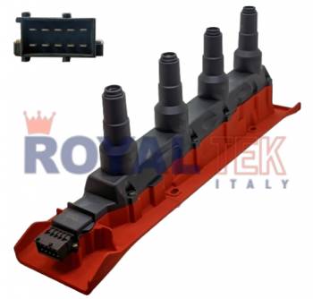 BOBINA DE IGNICION CUATRO SALIDAS AT ROYALTEK SAAB 900 / 9000 -- MOTORES 2.0 2.3 --- OEM 55561132 9178955 9178956 UF422 9134404 9167016 4C1004 1788485